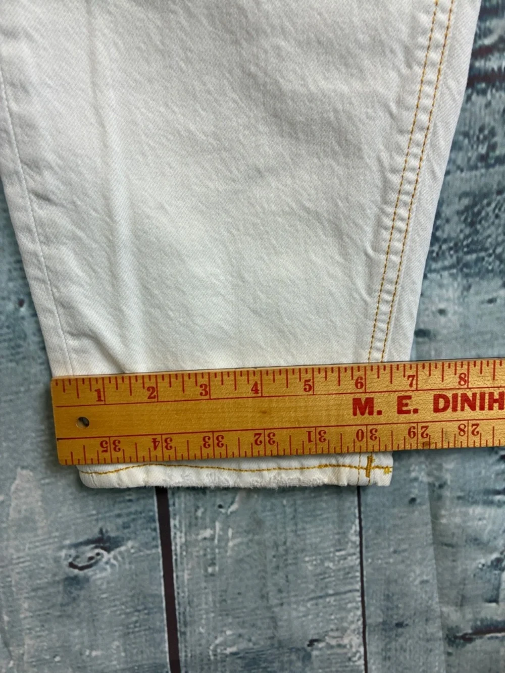 Family First Milano Men Logo Jeans White Black 32” X 32” Italian Preppy Summer